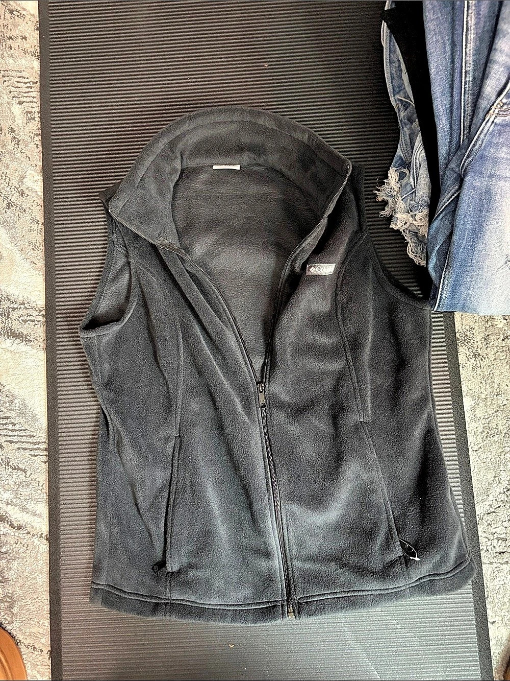 Columbia Benton Springs Fleece Vest Hooded Black